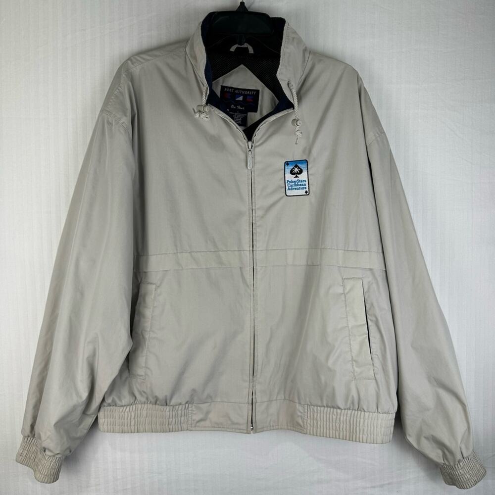 Port Authority Vintage Poker Stars Caribbean Adventure Club Jacket Men’s Large